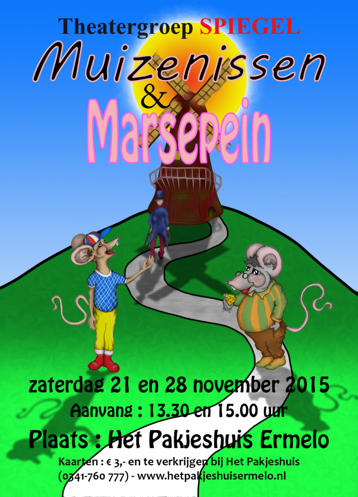 Muizenissen & marsepein flyer ww.theatergroepspiegel.nl