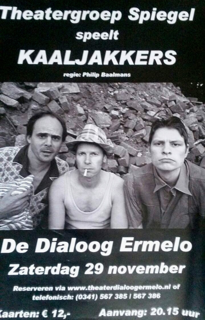 Poster Kaaljakkers Theatergroep Spiegel