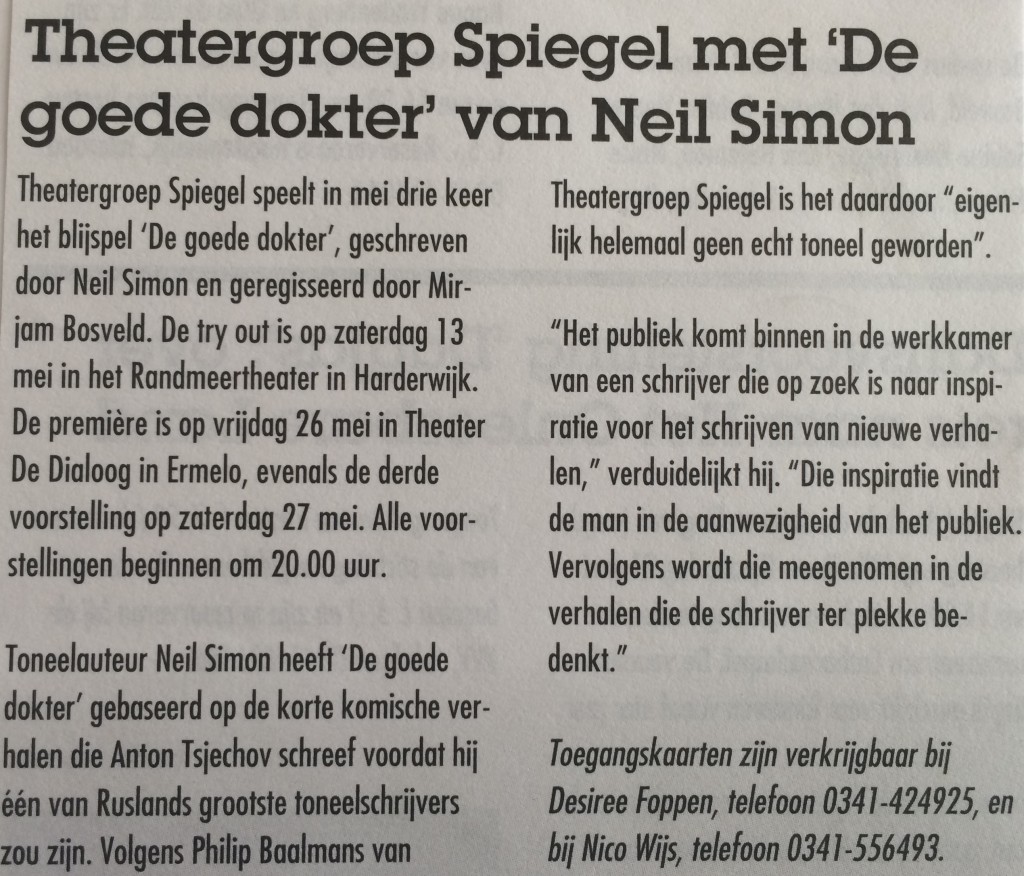 Krant De Goede dokter