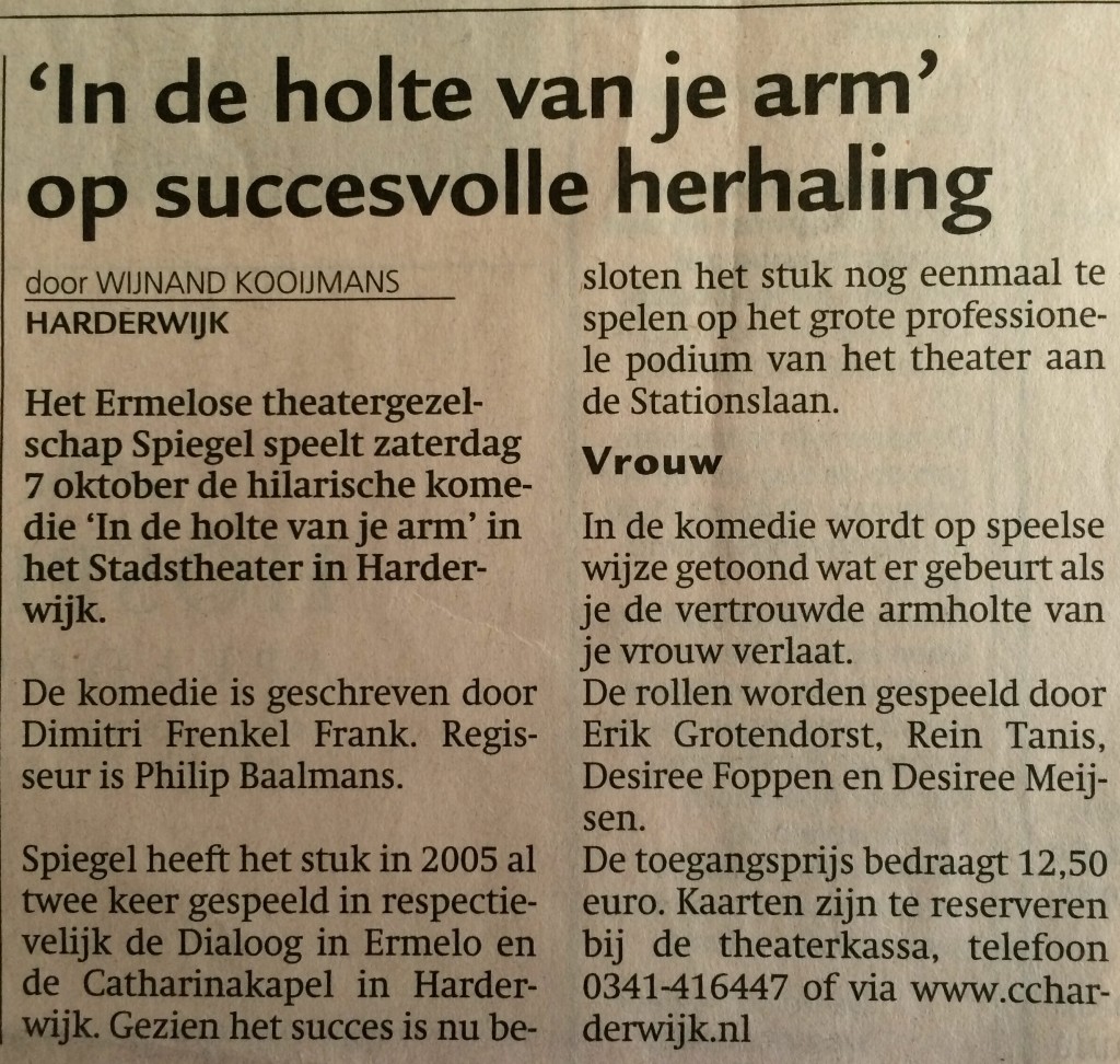 krant In de holte CCH