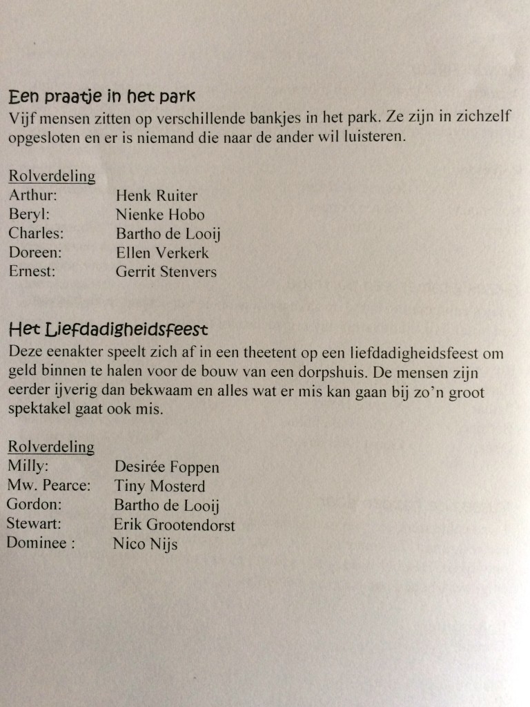 verwarringen rolverdeling 2